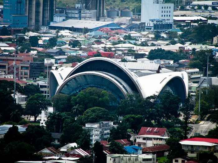 Port of Spain in city